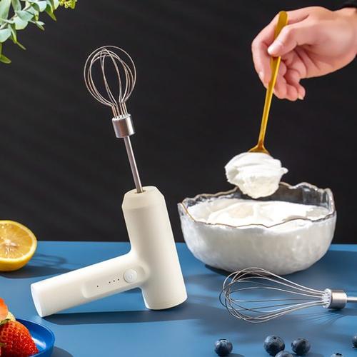 Wireless Handheld Electric Food Mixer - 3 Speeds Egg Beater for Kitchen Baking
