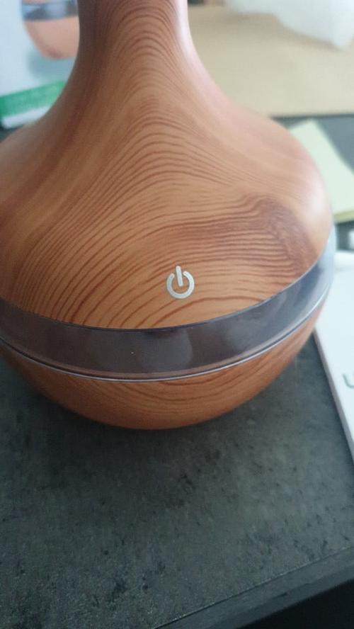 Wood Grain Aromatherapy USB Humidifier Drops Water Air Purification photo review