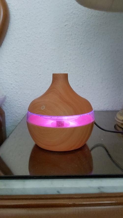 Wood Grain Aromatherapy USB Humidifier Drops Water Air Purification photo review