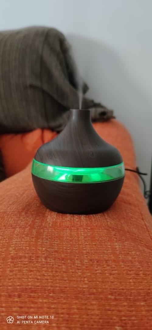 Wood Grain Aromatherapy USB Humidifier Drops Water Air Purification photo review